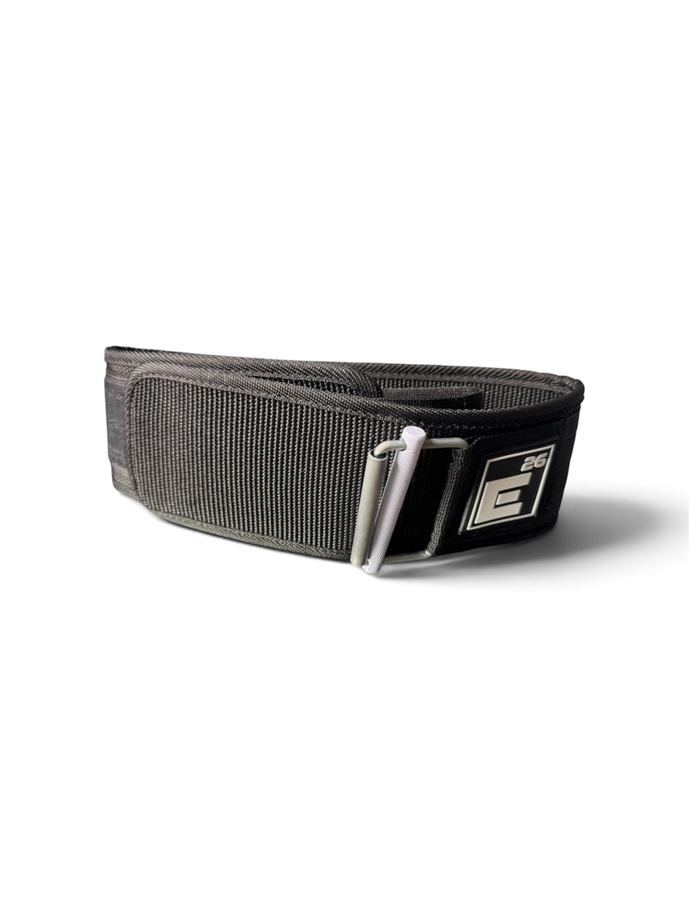 Lifting Gym Belt Black Webbing Belt with Metal Buckle